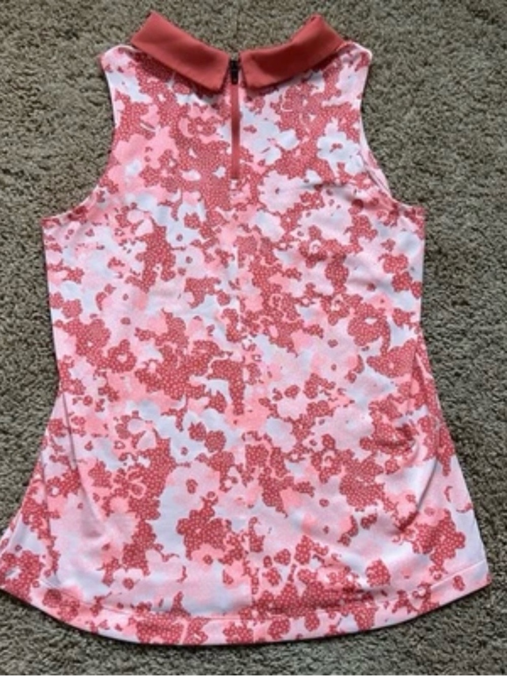 Under Armour Golf Polo Small Zinger Sleeveless Polo Zip Tennis Golf Athleisure - Picture 4 of 8